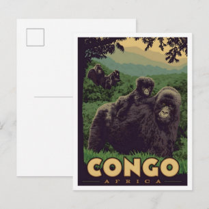Postal Congo África Viajes Antiguos