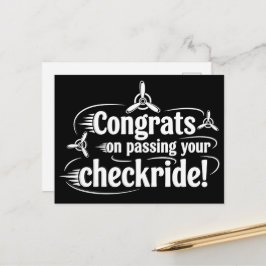 Postal Congrats on passing your checkride!