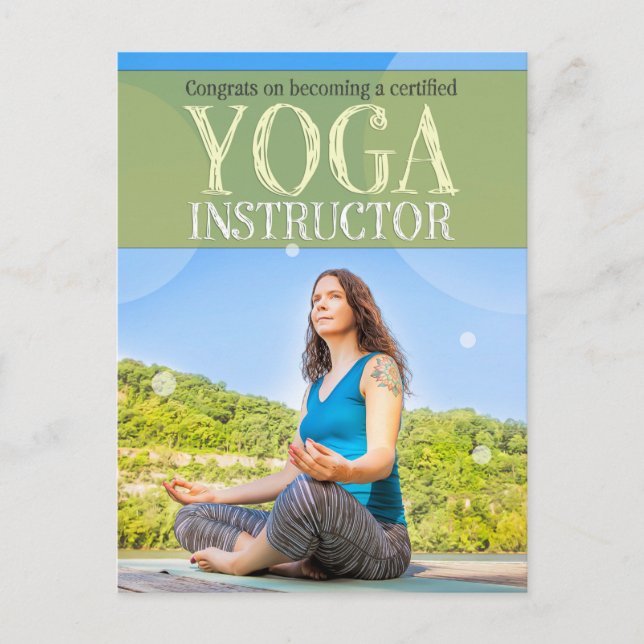 Postal Congratson se convierten en un instructor de yoga  (Anverso)