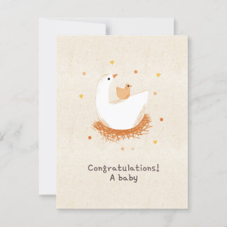 Postal Congratulations a baby chick