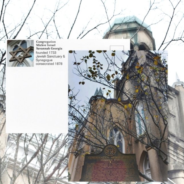 Postal Congregación Savannah Mickve Israel Fotográfico (Subido por el creador)