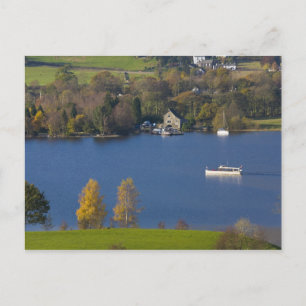 Postal Coniston Water, Distrito de los Lagos, Cumbria, In