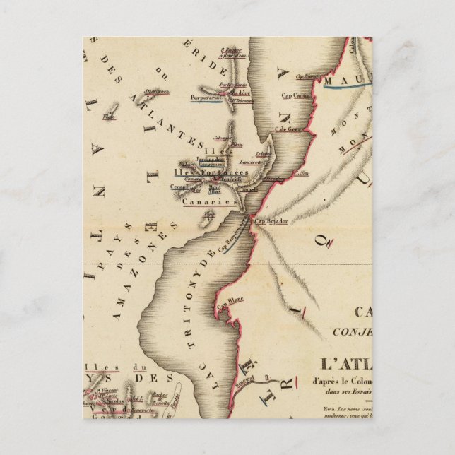 Postal Conjecturale de l'Atlantide (Anverso)