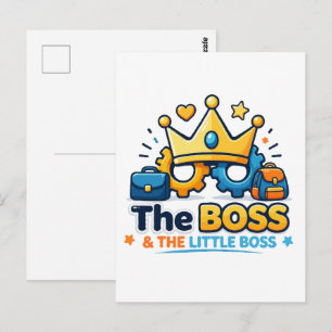 Postal Conjunto de The Boss y The Little Boss