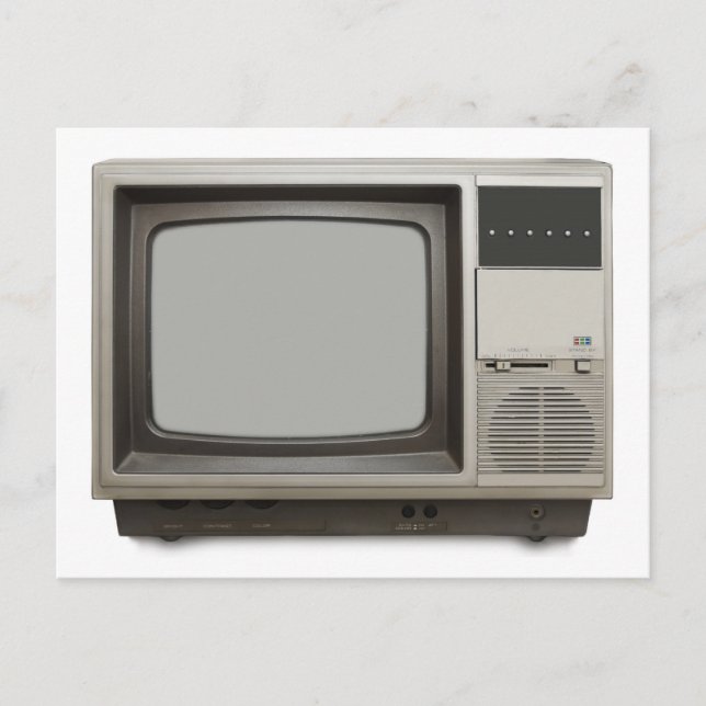 Postal conjunto vintage de televisión (Anverso)