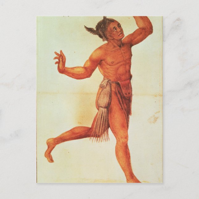 Postal Conjurador indio (Anverso)