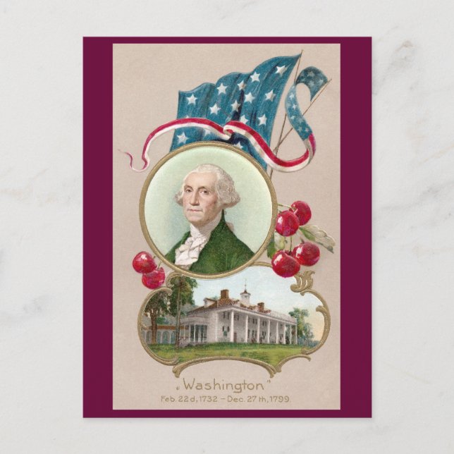 Postal Conmemoración de George Washington (Anverso)
