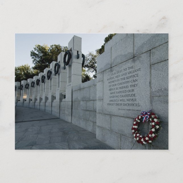 Postal conmemorativa de la Segunda Guerra Mundial (Anverso)