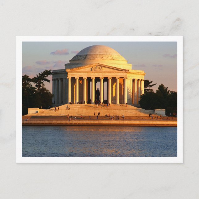 Postal conmemorativa de Washington DC Jefferson (Anverso)