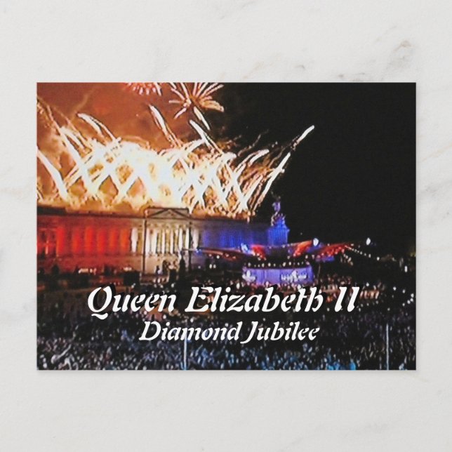Postal conmemorativa del concierto de Diamond Jubi (Anverso)