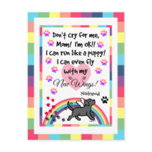 Postal conmemorativa el trotar negro de Labrador