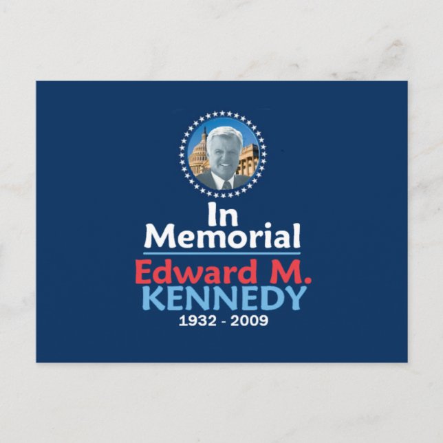 Postal conmemorativa Ted Kennedy (Anverso)