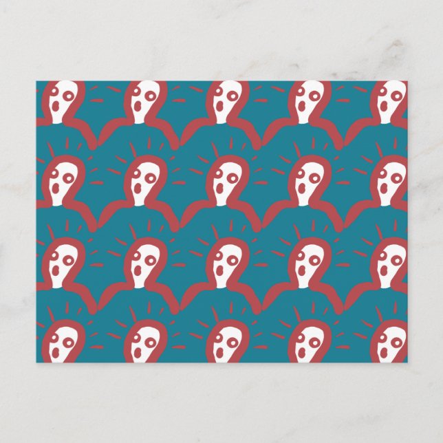 Postal Conmoción y asombro - Funny Wow se enfrenta a Pers (Anverso)