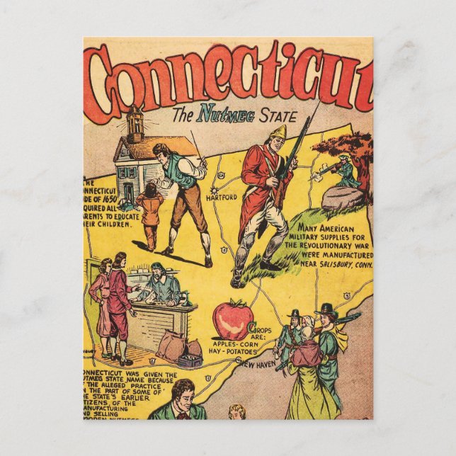 Postal Connecticut (Anverso)