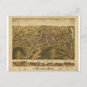 Postal Connecticut de Rockville en 1877