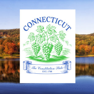 Postal Connecticut El Estado de la Constitución Est. 1788