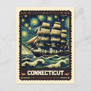 Postal Connecticut   Inspirado en Vincent Van Gogh