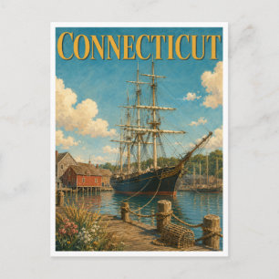 Postal Connecticut Mystic Seaport GeoSaga