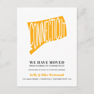 Postal CONNECTICUT Nos hemos mudado Nueva dirección Nuevo
