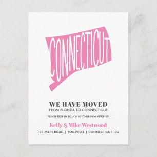 Postal CONNECTICUT Nos hemos mudado Nueva dirección Nuevo