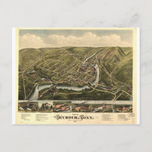 Postal Connecticut Seymour en 1879