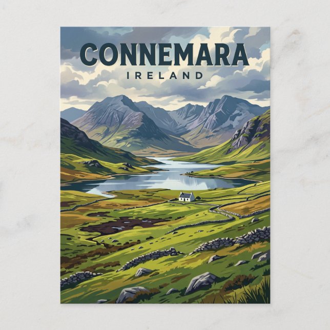 Postal Connemara Irlanda (Anverso)