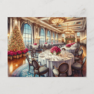 Postal Connor Hotel Comedor de Navidad Joplin MO 