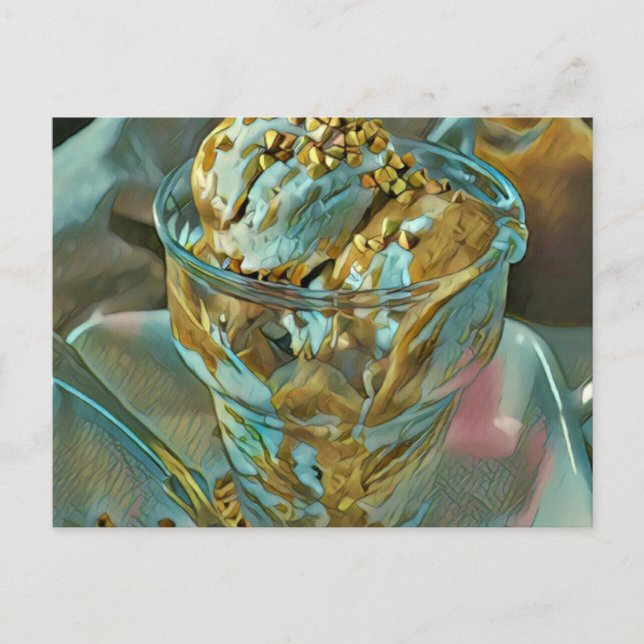 Postal Cono de helado de verano (Anverso)