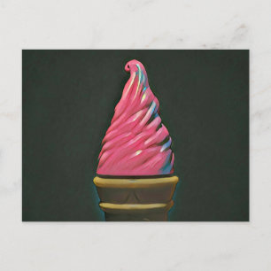 Postal Cono de helado vintage