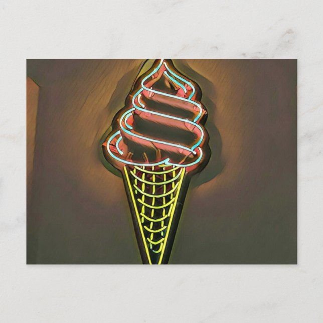 Postal Cono de Waffle (Anverso)