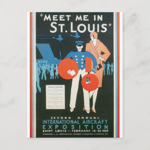 Postal Conoce a mí en el arte de Poster de viajes de St.