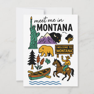 Postal Conoce Me En Montana Vida Silvestre Y Estado Vaque