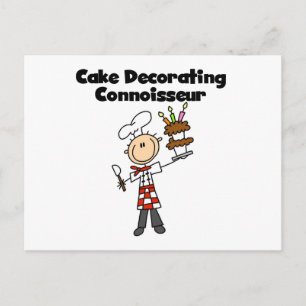 Postal Conocedor de Decoración de Tartas Masculino