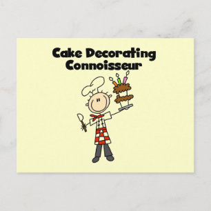 Postal Conocedor de Decoración de Tartas Masculino