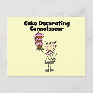 Postal Conocedora de Decoración de Tartas Femenina