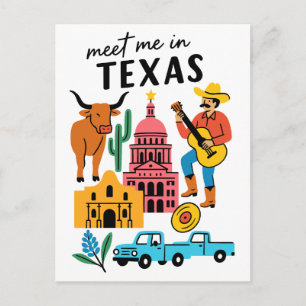 Postal Conóceme En Texas Longhorn Vaquero Austin
