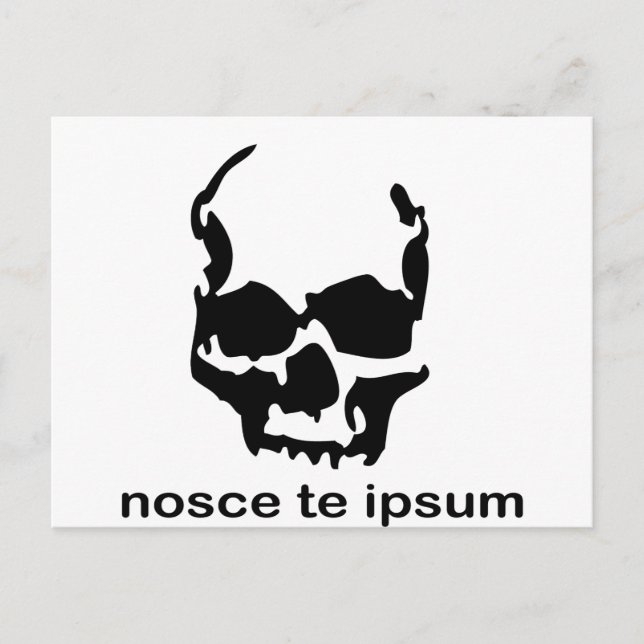 Postal conocerse a sí mismo (Anverso)