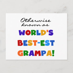 Postal Conocidas como las mejores camisetas Grampa