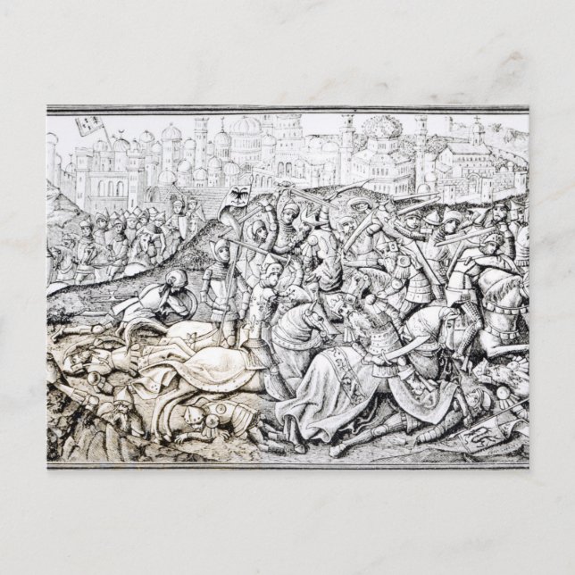 Postal Conquista de Jerusalén por Charlemagne (Anverso)