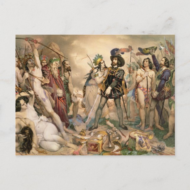 Postal Conquista de México (Anverso)