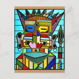 Postal "Conquista y conquista" por Ruchell Alexander