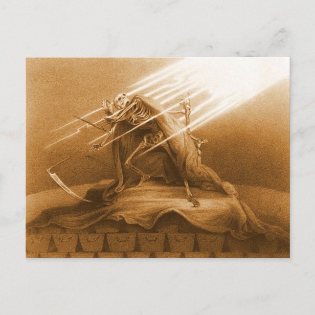 Postal conquistada por la muerte (Anverso)