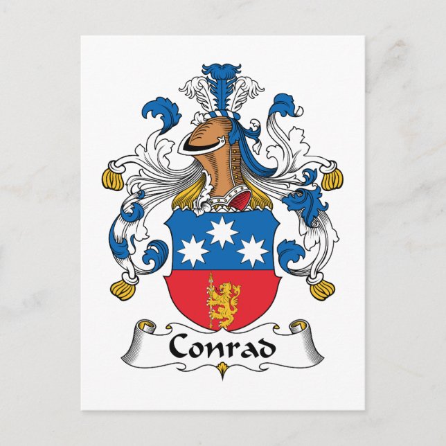 Postal Conrad Family Crest (Anverso)