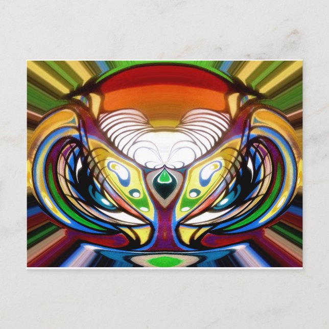 Postal Consciente y alza_ (Anverso)