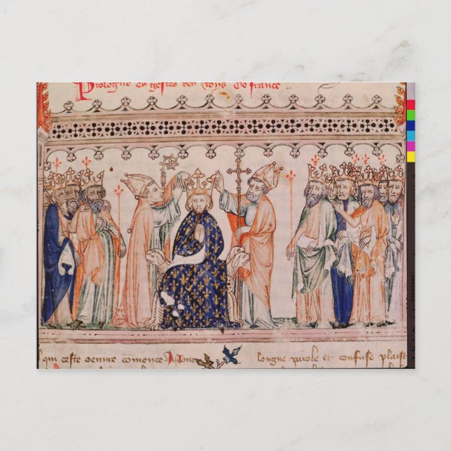 Postal Consección Philippe III le Hardi Rey de (Anverso)