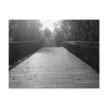 Consecuencia de centro del puente - blanco y negro