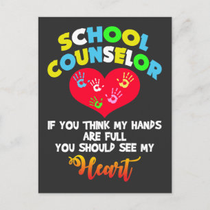 Postal Consejero escolar, idea de regalo de agradecimient