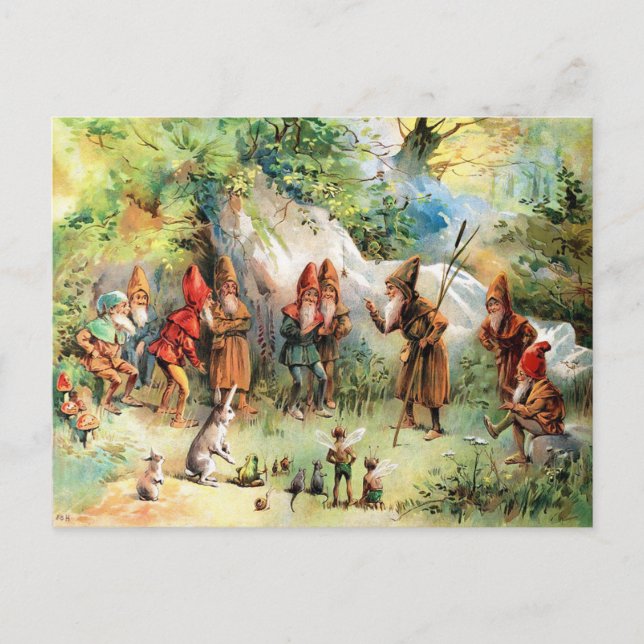 Postal Consejo Antiguo de Gnomos (Anverso)