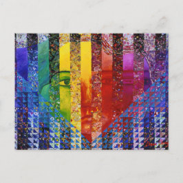 Postal Consejo I - Mujer arcoiris