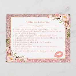 Postal Consejos de instrucciones sobre los labios de maqu